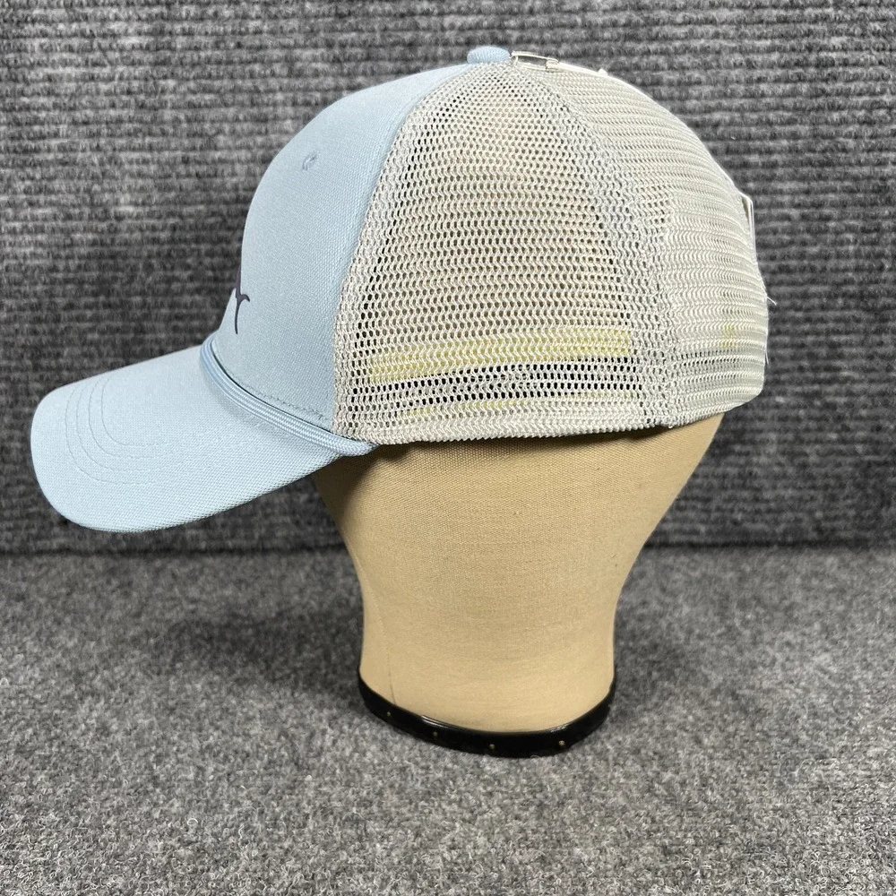 Tommy Bahama Hat Cap Mens Snap Back Blue Mesh Trucker Vacation Island New